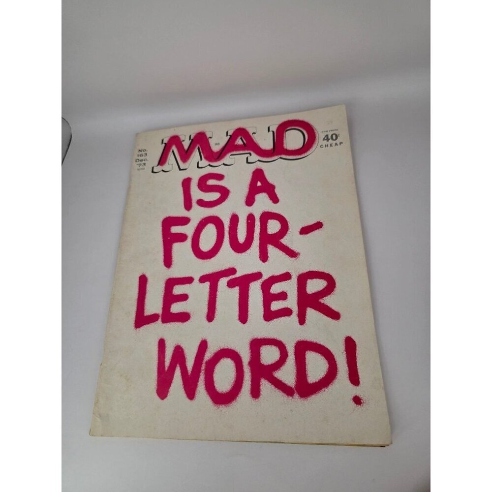 MAD Magazine Dec 1973 #163 "Four-Letter Word" Satire Humor EC Comics